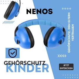 ESTRO Ear Protection Children's Headphones Noise Protection Baby Ear Protection Noise Protection Headphones Children Noise Cancelling Headphones Baby Earmuffs EM1, blue