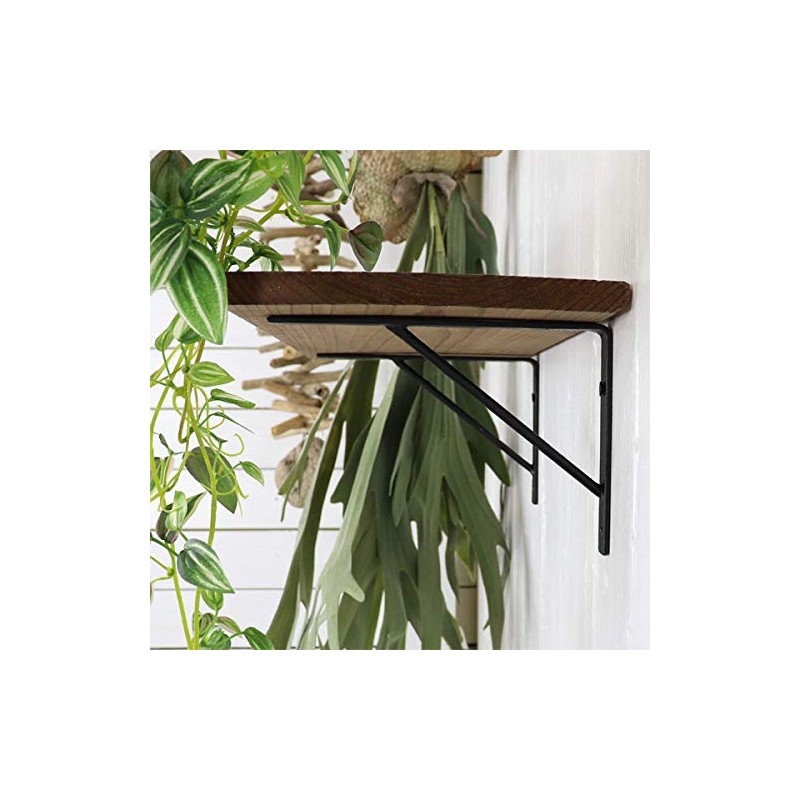 Set of 2 Iron Shelf Brackets, Iron Shelf Brackets, Simple,