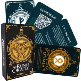 Grehge Bowen Runes Oracle Cards, Runes Tarot Cards,Dual Color