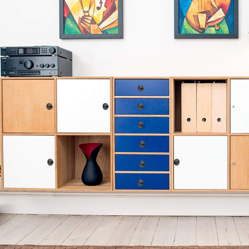 20Pcs 30mm Black Cupboard Knobs Door Knobs Kitchen Cupboard Handles