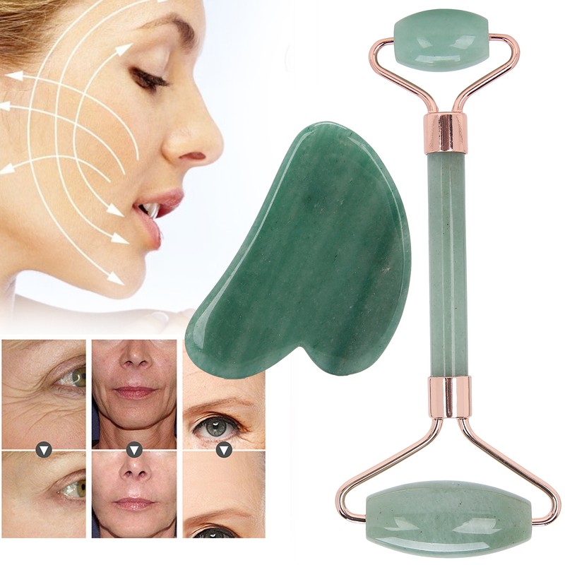 Portable Roller Massager with Heart Shaped Scraping Board Body Massage