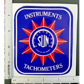 Sun Instruments Tachometrs Vinyl Decal Sticker 4396