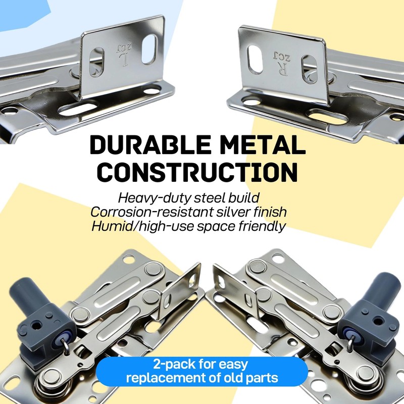 Hxszk LD-0220-50SC Soft-Close Pivot Hinges 2-Pack, Silent Tip Out Tray
