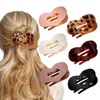 XFSRG Pack of 6 Hair Clips, Women's Heart, Flat Curved