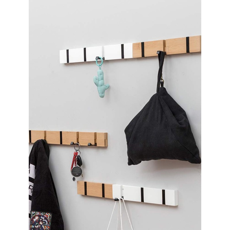 KYSMOTIC Modern Coat Hooks for Wall, Folding Coat Rack Wall