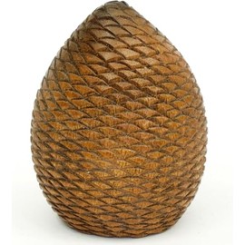 Brave Wings Hand Carved Wooden Dragon ~ Dragon Egg 8cm High ~ Ornament Sculpture Figurine Statue Unique Table Decoration Home Decor ~ 5434