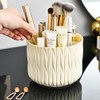 Yoohailor Rotating Makeup Brush Holder - White 5 Slot 360°