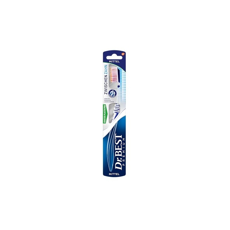 Dr.BEST Cepillo de dientes intermedio (1 unidad), para una limpieza