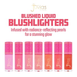 Juvia's Place Blushed Liquid BlushLighter Perky Puppy Glow - Liquid Blush for Cheeks with Luminous Glow, Long-Wearing, Buildable & Highly-Pigmented Makeup Blush, Easy to Blend Liquid Blush