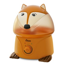 Crane 1 Gallon Animal Cool Mist Ultrasonic Humidifier for Kids' Bedroom and Nursery, Automatic Shut off, Adjustable Output, Fox
