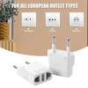 4 Pack European Travel Plug Adapter, TENINYU US to Europe