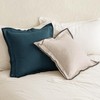 MIULEE Linen Throw Pillow Covers, 2 Piece 20x20 Inch Blue,