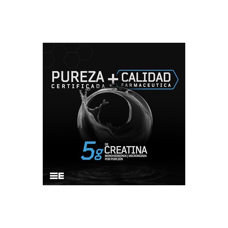 ELEMENTAL Creatina Micronizada 450g 90 Porciones Alta Pureza
