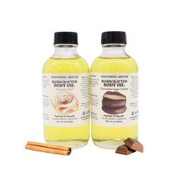 Christmas Body Oil Bundle - Chocolate Sugar Cookie & Cinnamon Roll