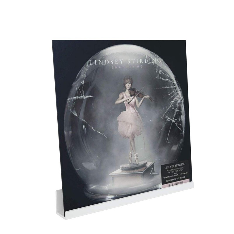 NIUBEE Acrylic Record Rack, Wall Mounted, LP Album Cover Stand,