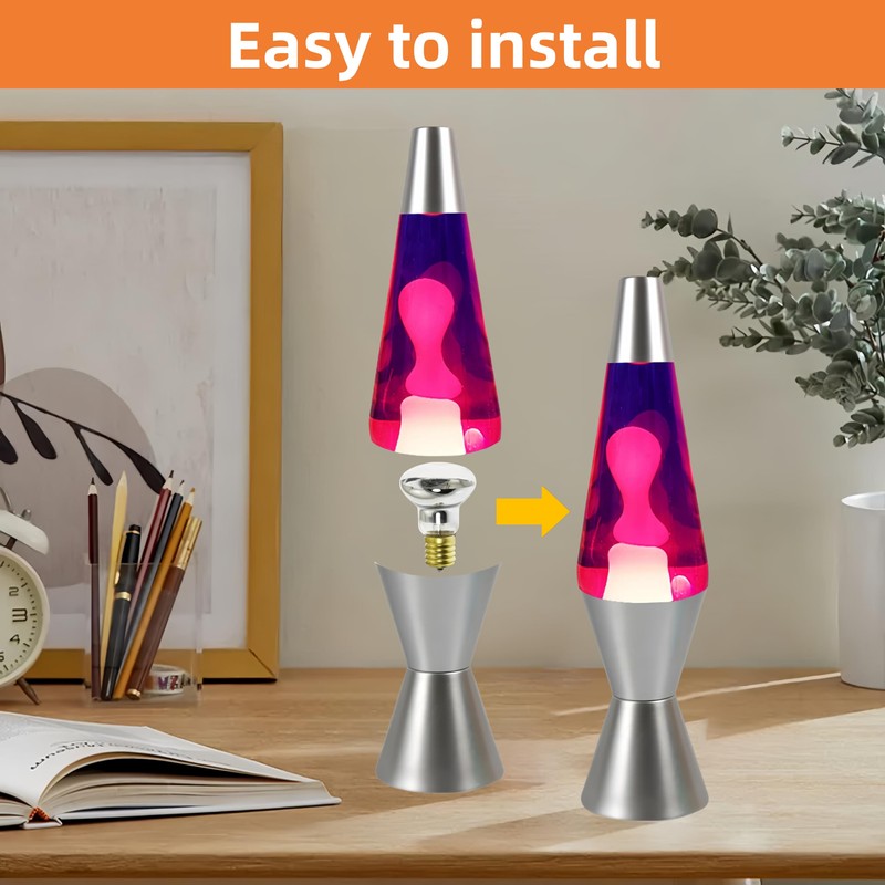 Kanlpeia 4 Pack Lava Lamp Bulb R39 E17 30W Reflector