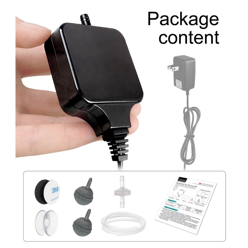 Clscea Aquarium Mini Air Aerator Pump for 1-15 Gallon Fish