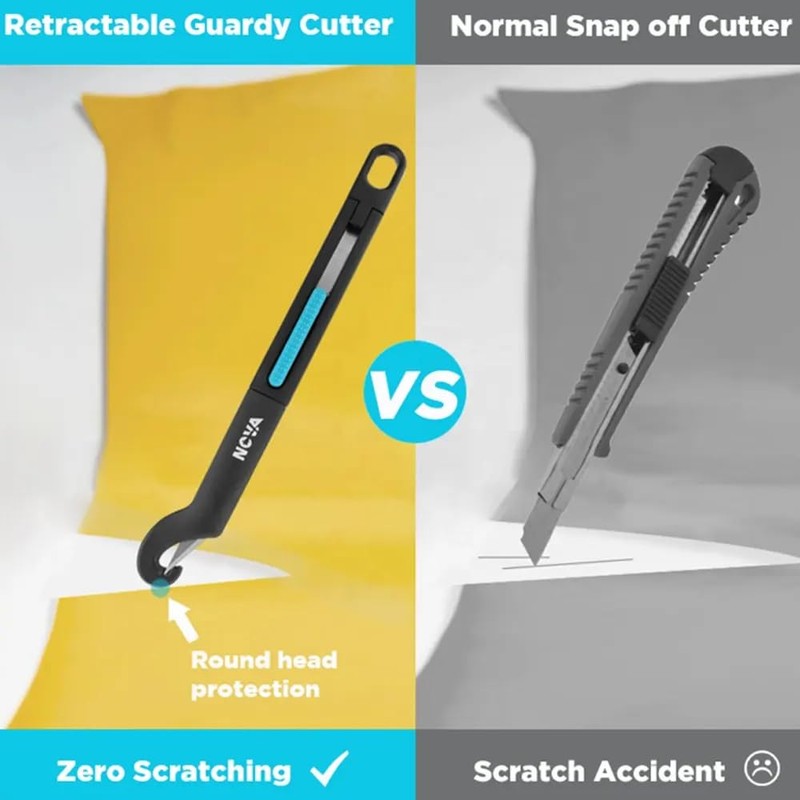 Nova Retractable Guardy Cut, Vinyl Cutter Knife for Car Wrapping,