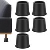 LYIYEYAN 6Pcs Bed Risers, Nonslip Round Furniture Risers, Stable Bed