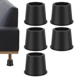 LYIYEYAN 6Pcs Bed Risers, Nonslip Round Furniture Risers, Stable Bed Lifts Risers Support up to 2000 Lbs, Multipurpose Couch Risers, Bed Frame Risers for Sofa Couch Desk Table Chair