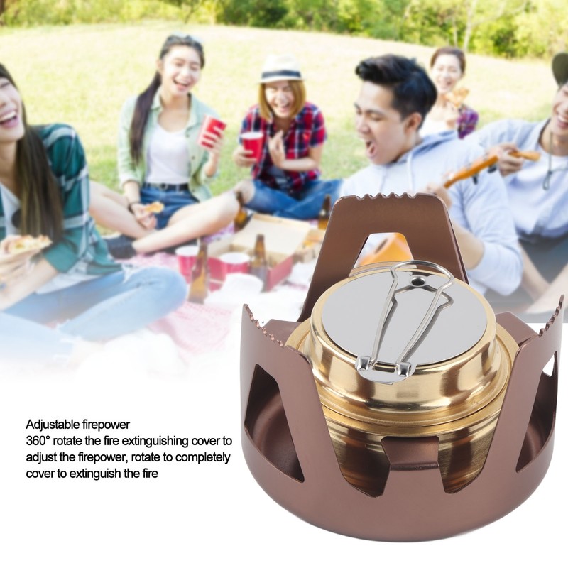 Portable Ethanol Stove Burner Outdoor Camping Cooker Furnace Cookware with