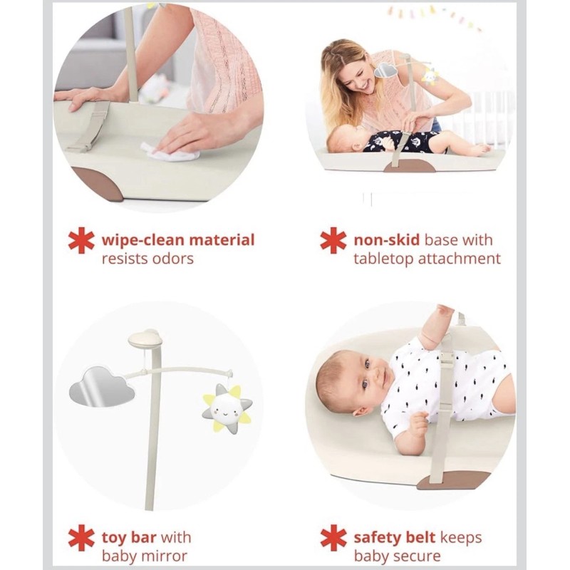 Skip Hop Baby Changing Pad Nursery Style Wipe-Clean Contoured