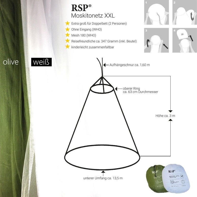 RSP Mosquito Net – Extra Large Choice – Model Zebra