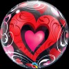 Qualatex Balloons with the inscription happy valentine's day, different colors