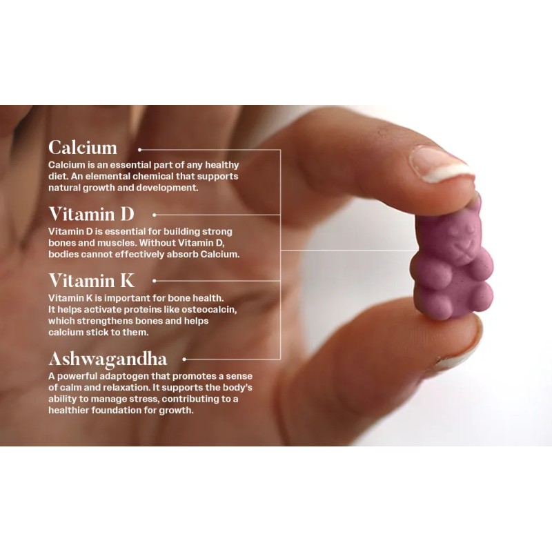 Gomitas Truheight Vitaminas Para Crecer 5+ Años Sabor Uva Sabor