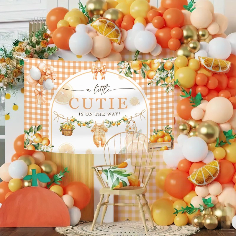 6x3.6ft A Little Cutie is On The Way Baby Shower