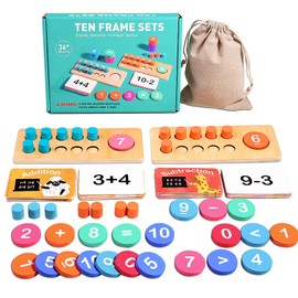 Dr. MUYA Montessori Toy 2 3 4 5 6, Montessori Toy from 3 Years, Educational Games from 5 Years, Learning Calculation, Wooden Toy, Educational Games from 4 Years, Educational Toy, Gift 2-6 Children, Boys, Girls