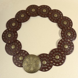 OVOY Women Large-Wide Hollow-Disc-Western-Cowgirl-Belt Vintage Boho-Styl Chunky Country Belts for Jeans Pants