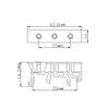Astibym Circuit Board Mount Mounting Bracket DIN Rail Adapter PCB