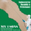 MY4SONS – 14ft Telescoping Spray Wand with Coiled Hose –