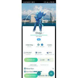 Non Shiny Dialga Origin Background FukuokaPokemo