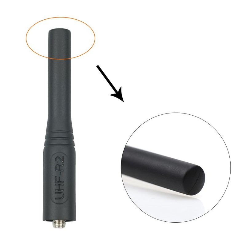2 Pack UHF-R2 Antenna for Vertex Standard VX-451-G7-5 Two Way