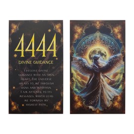 ASVP Shop Angel Number Oracle Card Deck - 60 Guidance & Affirmation Cards for Spiritual Growth, Daily Inspiration, Meditation, & Manifestation - Includes Box & Carrying Bag