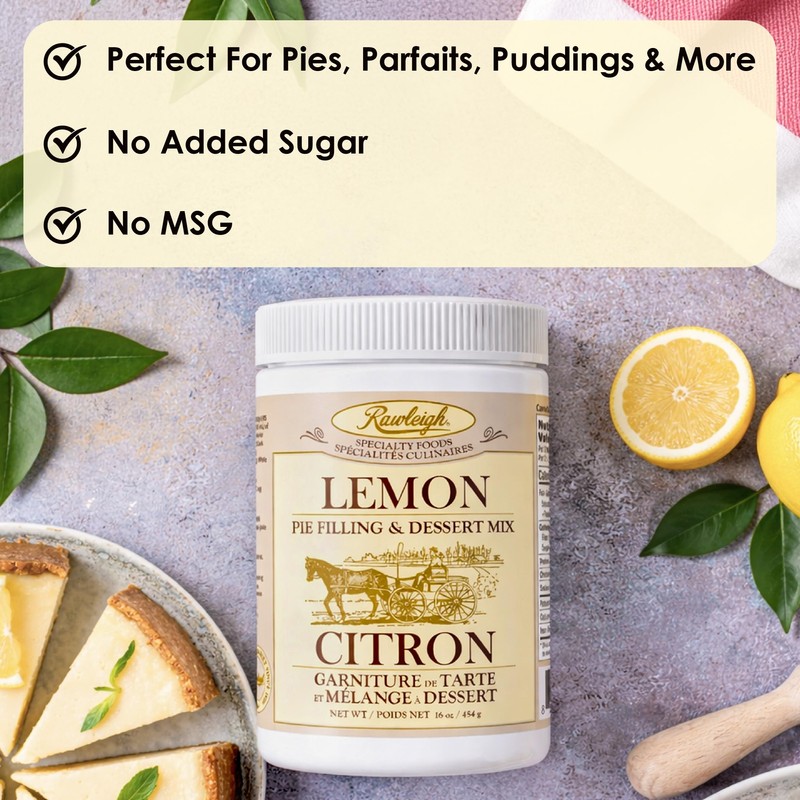 Rawleigh Lemon Pie Filling & Dessert Mix: 16 oz /