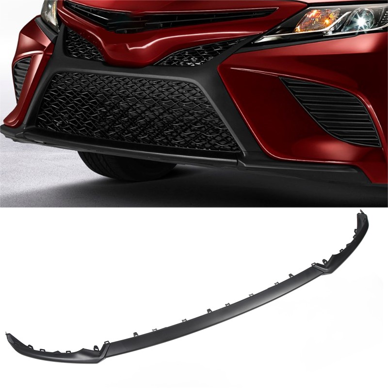 3PCS Front Bumper Lip Spoiler Kit Improve Driving Stability Black