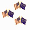 2024 Harris Pin Badge Brooch Kamala Harris and USA Flag