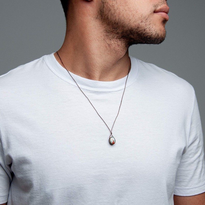 Intercession Catholic Coupler, Wood Resin, na