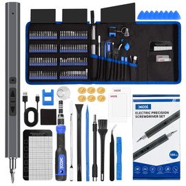 XOOL 150 in 1 Electric Screwdriver Set Precision Screwdriver Set with 120 Magnetic Bits, Rechargeable 2 Gears Torque Power Screwdriver Kit for Electronics, Computer, Laptops, Phone, PC, Game Console