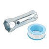 RV Water Heater Anode Rod with Sleeve Flat Cap 3/4in