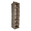 Escanver Organizador Closet Ropa Zapatos 6 Nivel Colgable Color Café