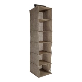 Escanver Organizador Closet Ropa Zapatos 6 Nivel Colgable Color Café