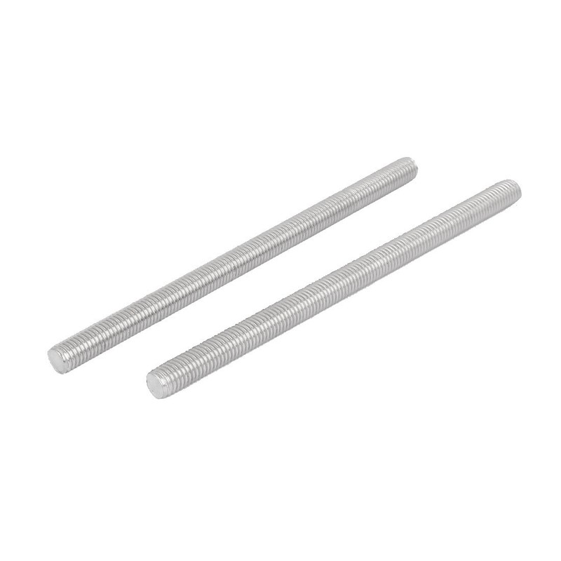 sourcing map Metric Right Hand Full Threaded Rod Stud Bolts