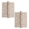 Excel XL868 Pair of 4" Grade 11 Door Hinges, Satin