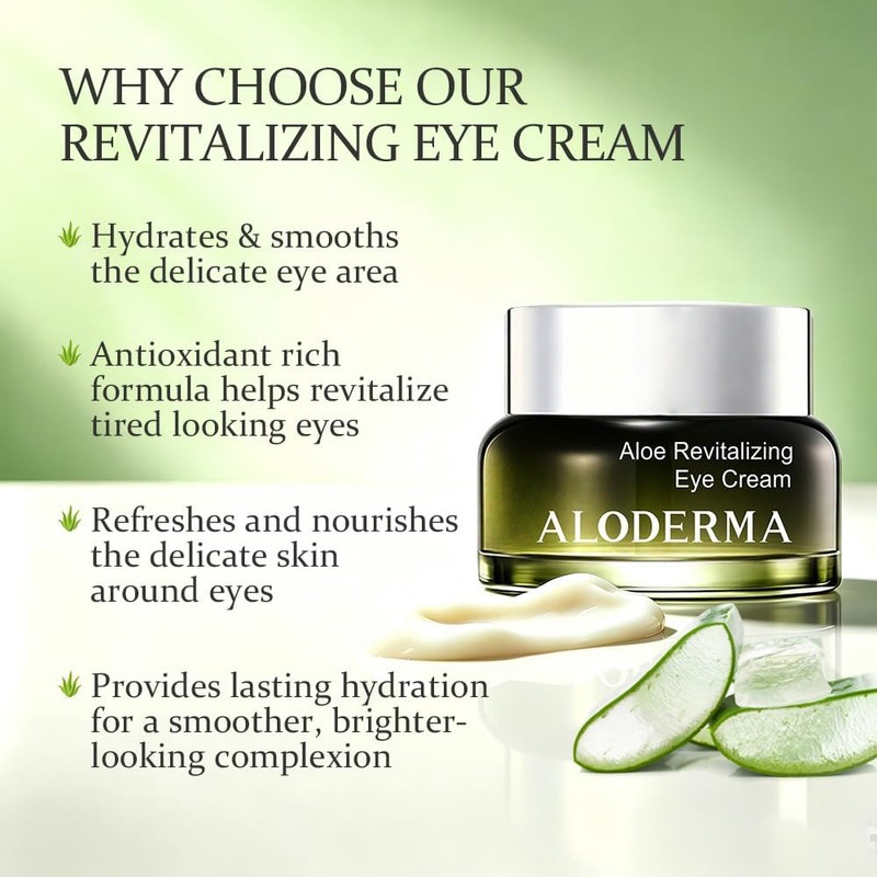 Crema reafirmante para ojos con aloe vera 70% orgánico –