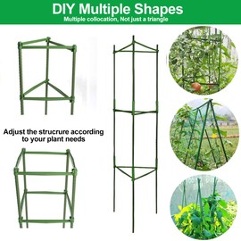 3Pack Tomato Cages Plant Cages 4ft Multifunctional Tomato Support Garden Trellis Tomato Stakes Cucumber Tomato Trellis for Vertical Climbing Plants Vegetable Flowers