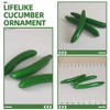ABOOFAN Artificial Cucumber,4pcs Lifelike Green Cucumber Fake Realistic Plastic Vegetable